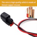 Alternator Connector Pigtail 2 Pin For Jeep Wrangler007 2023 56029765aa 04801304ac Tinned Copper Wire 11 8 In 2 Pack