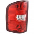 Driver Side Tail Light Assembly For Gmc Sierra 3500 2007 To 2014 Replacement Gm2800207 25877454 25906842 With 3047 Back Up Bulb 