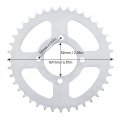 Rear Chain Sprocket 40 Teeth 428 Cog 2in Fit For 110cc 125cc 140cc Pit Pro Trail Bike Dirt