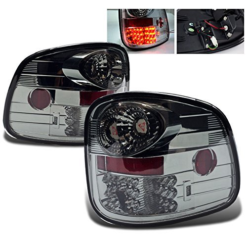 Led Tail Brake Lights Rear Lamps Smoke For 1997-2003 F-150 Flareside Stepside