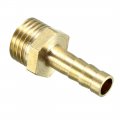 Uxcell Brass Barb Hose Fitting Connector Adapter 6mm Barbed X G1 4 Male Pipe 10pcs