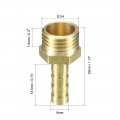 Uxcell Brass Barb Hose Fitting Connector Adapter 6mm Barbed X G1 4 Male Pipe 10pcs