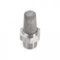 Uxcell Exhaust Muffler Pt 1 4 Male Thread Sintered Stainless Steel Breather Pneumatic Air