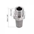 Uxcell Exhaust Muffler Pt 1 4 Male Thread Sintered Stainless Steel Breather Pneumatic Air