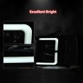 G-plus Led Drl Tube Projector Headlights W O Bulbs Compatible With Chevy Silverado 1500 2007-2013 Fit 2500 Hd 3500 2007-2014