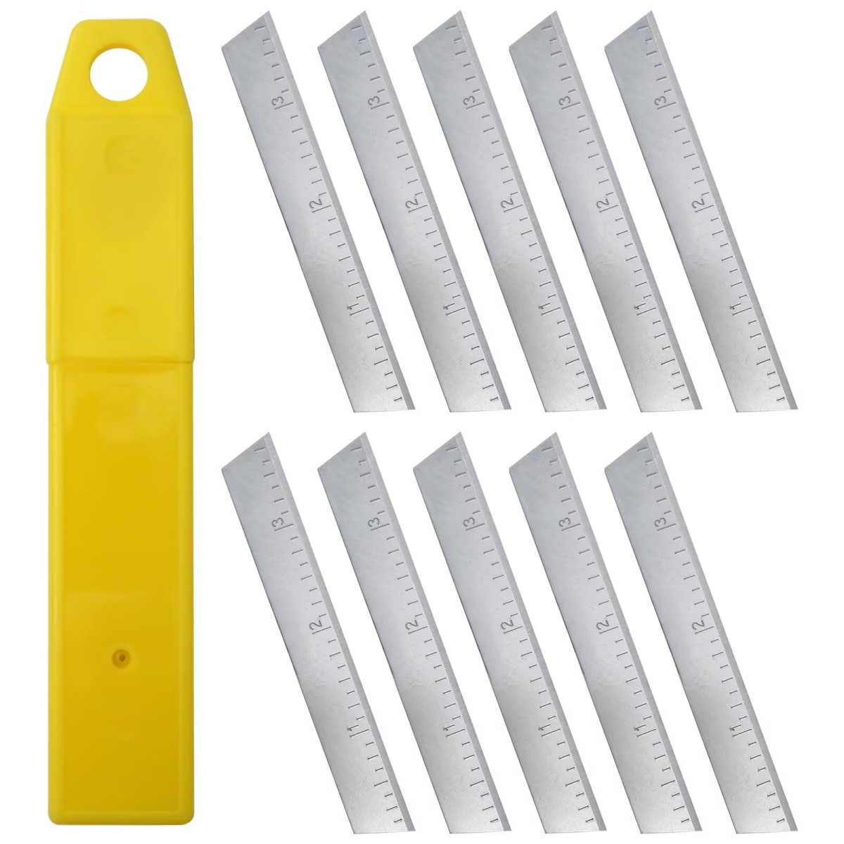 10 Pcs 3 875 In Replacement Blades For Handi Cut Model7301 37201 37251 And Ronan 401 Multi Fits 3 Steel Frame Japan