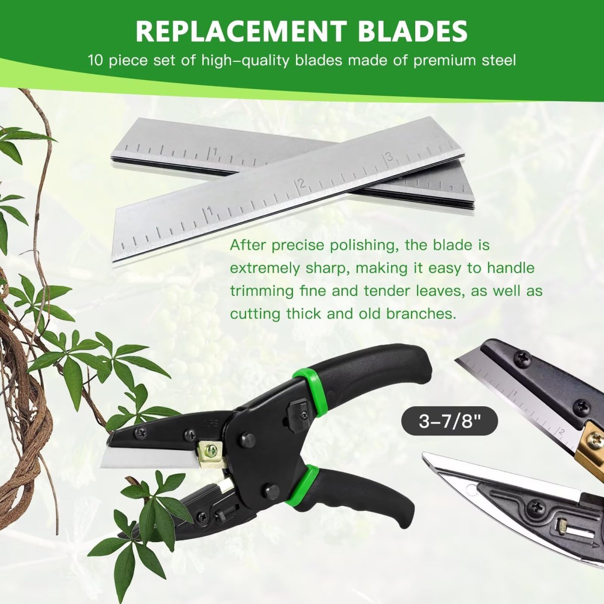 10 Pcs 3 875 In Replacement Blades For Handi Cut Model7301 37201 37251 And Ronan 401 Multi Fits 3 Steel Frame Japan