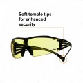 3m Securefit 400 Series Safety Glasses Sf403xsgaf-yel Yellow Black Amber Scotchgard Anti-fog Anti-scratch Lens