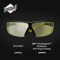 3m Securefit 400 Series Safety Glasses Sf403xsgaf-yel Yellow Black Amber Scotchgard Anti-fog Anti-scratch Lens