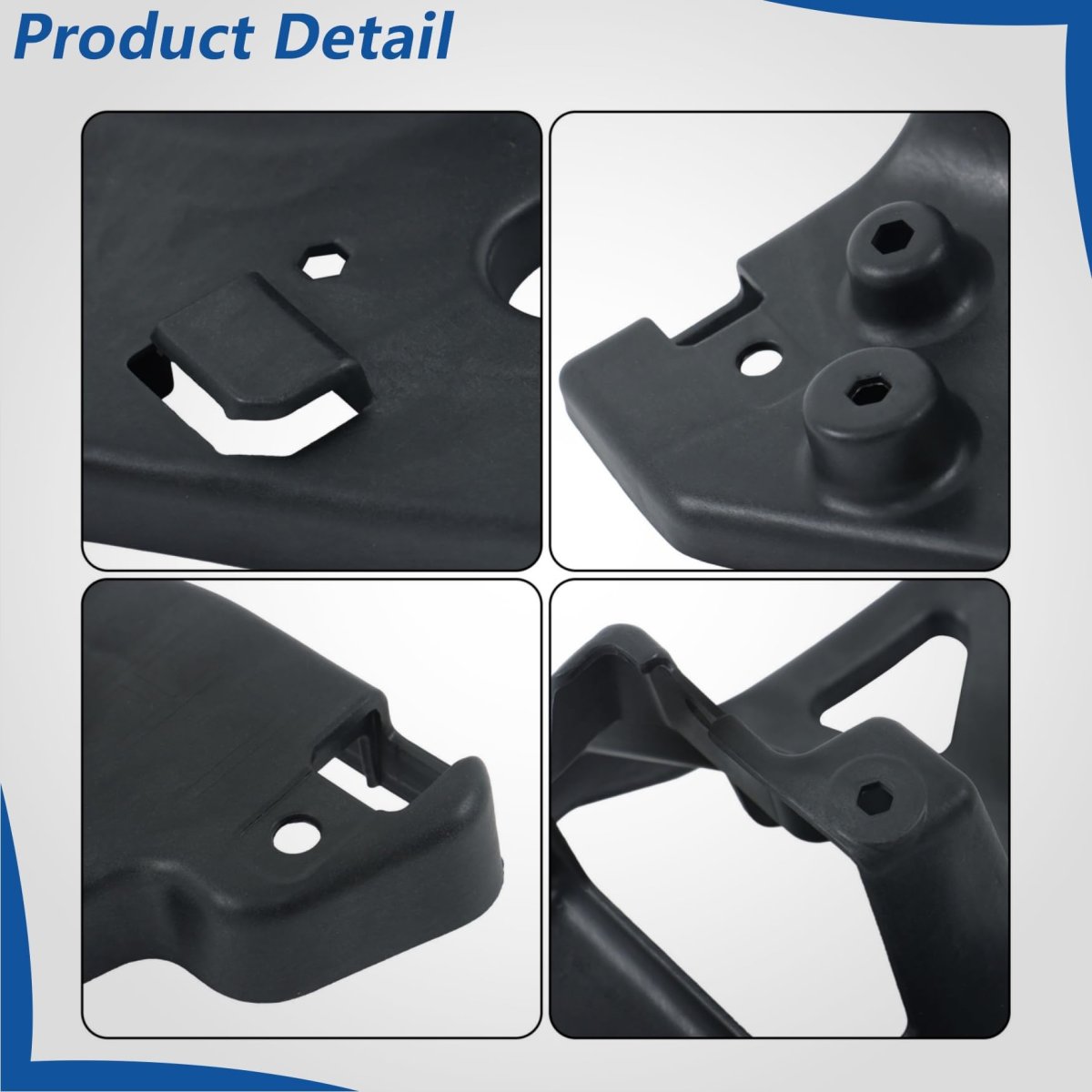 Front Bumper Outer Bracket Left Side For Escalade 2021 2022 2023 2024 And Esv Black Plastic Replacement 84286904