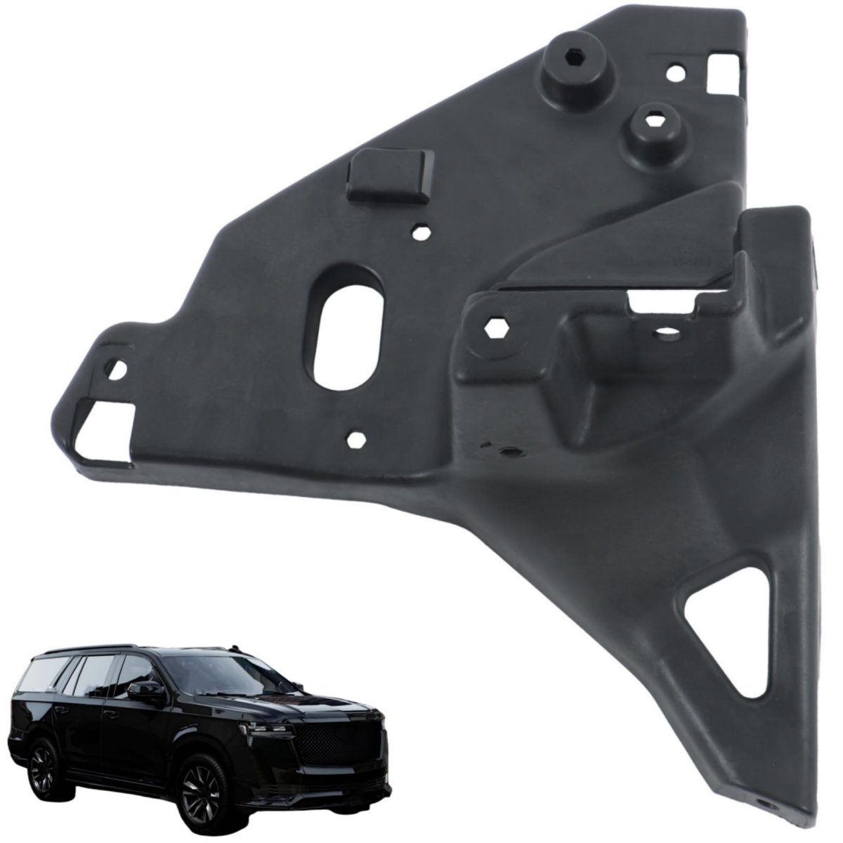 Front Bumper Outer Bracket Left Side For Escalade 2021 2022 2023 2024 And Esv Black Plastic Replacement 84286904