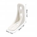 Uxcell Shelf Cabinet Door 90 Degree Plastic Corner Braces 39x39x16mm Angle Brackets 20 Pcs