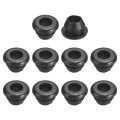 70 Pcs Rubber Grommets 5mm Id 7mm Drill Hole Double Sided Hollow Firewall Plugs Round Electrical Wiring Gasket Black 