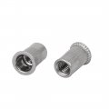 Uxcell M4 X 10mm Knurled Stripe Countersunk Head Rivet Nut Insert 50pcs