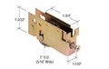 Sliding Glass Door Roller With Flat 1 Steel Wheel 17 32 Wide Housing For Capitol Doors 