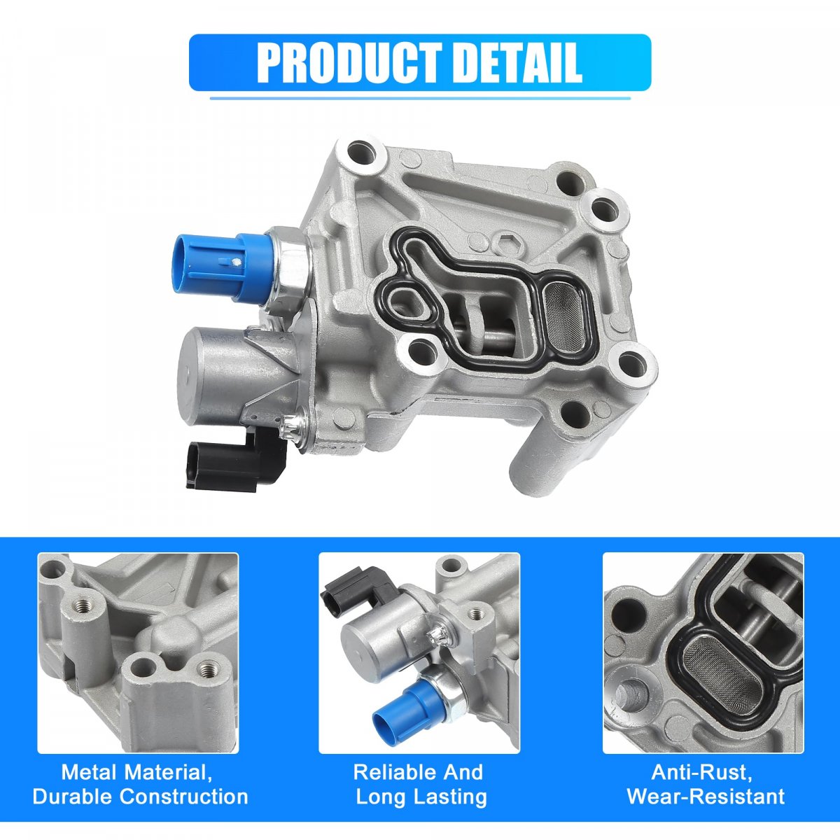 Engine Variable Valve Timing Vvt Solenoid With Sensor Gasket For Honda Accord Civic Crv Crosstour Acura Ilx Tsx Vtec Spool