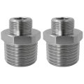 2-pack Reducer Faucet Adapter Compression Brass Pipe Fitting 3 8 Male To 1 2 Supply Line Compatible For Rv Kitchen Plumbing 