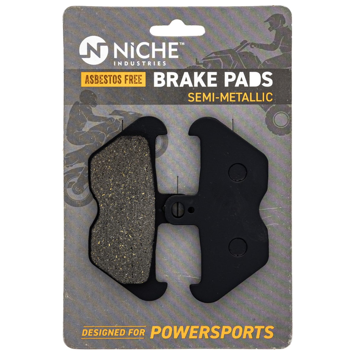 Niche Brake Pad For Set Bmw R100r R1100gs R1100r R1100s R850r R1200c 34117663764 Front Semi-metallic 4 Pack