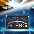 Head Up Display Universal 5 9 Car Hud Mph Km H Over Speed Limit Warning Plug And Play Windshield Projector With Film For Cars