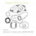 Wflnhb Engine Gasket Complete Rebuild Kit Replacement For Honda Fourtrax Trx250r 1986 1987 1988-1989