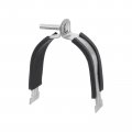 Uxcell Rubber Cushion Strut Clamp Fit For 3-1 2 Pipe Cushioned Rigid Steel Mounting Pex Tubing To Channels
