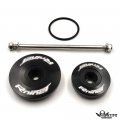 Httmt- Us-bm-rint-hlkg- Cnc Rear Wheel Hub Insert Cover Caps Decor Compatible With Bimmer R Nine T Rninet 2014-2018 Black