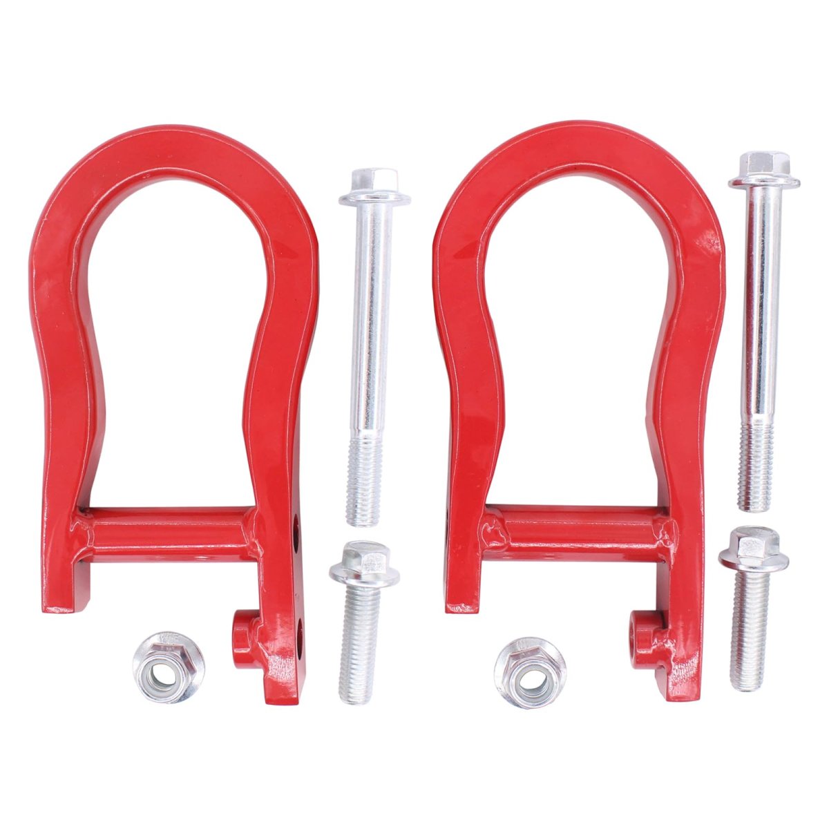 2 Pcs Front Left Right Lower Red Tow Hooks For Silverado 1500 2007 2018 Ld 2019 Gmc Sierra Limited