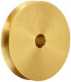 Boston Gear G1217 Grooved Pulley Fits Round Belts 0 1875 Or Smaller 250 Face Brass 1-1 2 Outside Diameter 
