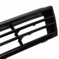 Vw1200151 Factory Style Front Bumper Grill Grille Assembly With Moulding Compatible Vw Jetta 4-door 2011-2014 Matte Dark Gray