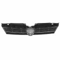 Vw1200151 Factory Style Front Bumper Grill Grille Assembly With Moulding Compatible Vw Jetta 4-door 2011-2014 Matte Dark Gray