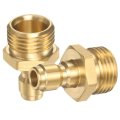 2pcs Pressure Washer Adapter 1 4 Male Quick Plug To G1 2 Connect Fittings Brass Swivel For Power Washers Hoses 