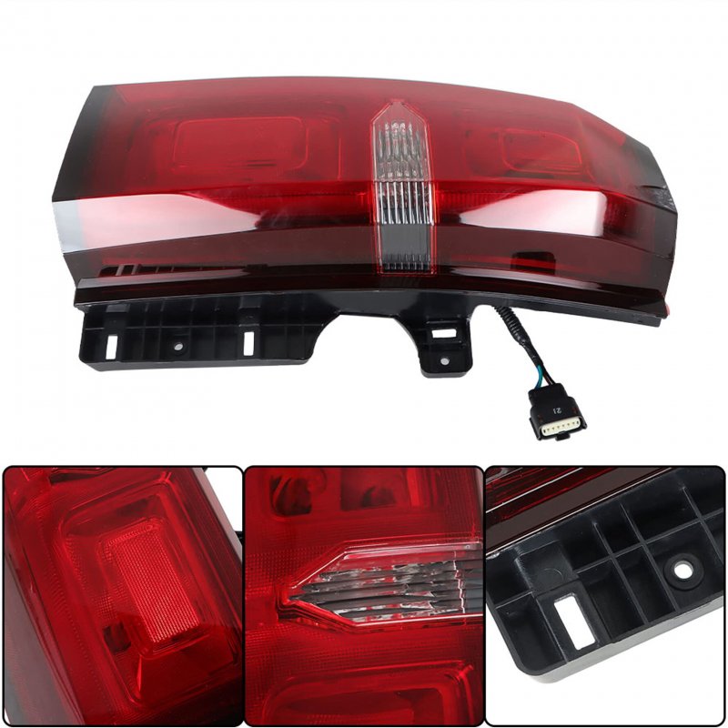 1-pack Tail Light Rear Halogen Clear Red Left Side Replacement For 2015-2020 Tahoe