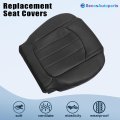 Ebony Black Front Bottom Perforated Leather Replacement Seat Covers For Chevy Traverse Gmc Acadia 2008 2017 And Buick Enclave