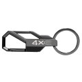 Jeep 4xe Gunmetal Black Carabiner Style Snap Hook Metal Key Chain Official Licensed Modern Zinc Alloy Keychain 3 75 In X 1 