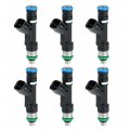 6pcs 0280158075 6e5z9f593aa Fuel Injector Ford Fusion Se Sel 0l V6 2006-2009 For Mercury Milan 3 