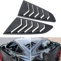 Yoursme Rear Side Window Louvers For Ford Mustang 2015 2016 2017 2018 2019 2020 2021 2022 2023 Windshield Sun Shade Rain Cover 