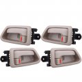 Door Handles Interior Front Rear Driver Passengere Side Replacement Fit 1997-2001 For Camry Inside Texture Beige 4pcs 