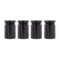 Tomall Tire Valve Stem Caps Black Bullet Shell For Motorcycles Vans Atv