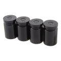 Tomall Tire Valve Stem Caps Black Bullet Shell For Motorcycles Vans Atv 