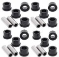 Upper Lower A Arm Bearing Bushing Kit For Yamaha Yfb250 Timberwolf 2x4 1994 1995 Includes 16 Delrin Bushings And 8 Needle