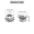 Uxcell 100pcs M3 K-lock Nut With External Tooth Washer 304 Stainless Steel Star Locking Nuts Washers Silver