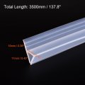 Uxcell Frameless Glass Shower Door Sweep 137 8 Long For 5 16 8mm H-type Side Seal Strip