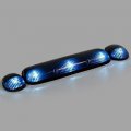 Ocpty Cab Marker Light 3pcs Smoke Top Roof Running Assembly T10 Ice Blue Bulbs 1 Set Wiring Pack Switch Fit For 2002-2006 Chevy
