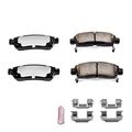 Z36-883 Rear Carbon Fiber Ceramic Brake Pad Set With Installation Hardware For Truck And Suv Z36 Tow Heavy Duty Braking 