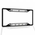 Fastasticdeals Metal Insert License Plate Frame Archery C Weatherproof Car Accessories Black 4 Holes Solid 