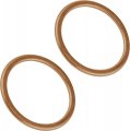 Caltric 2x Exhaust Pipe Gasket For Honda Shadow 800 Vt800 1988 18291-283-010 New