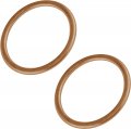 Caltric 2x Exhaust Pipe Gasket For Honda Shadow 800 Vt800 1988 18291-283-010 New 