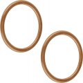 Caltric 2x Exhaust Pipe Gasket For Honda Shadow 800 Vt800 1988 18291-283-010 New