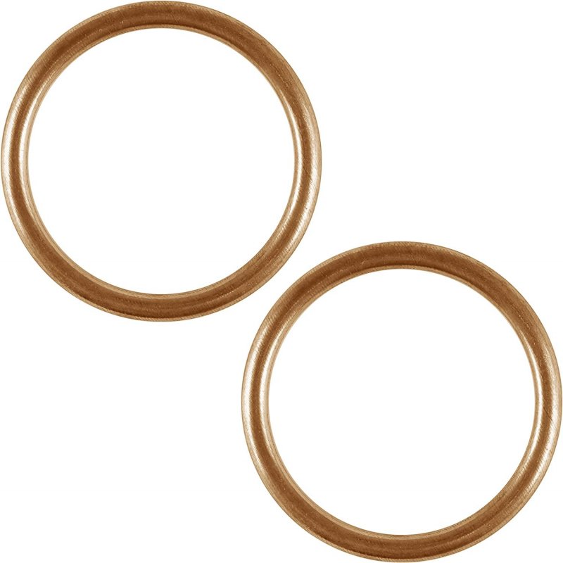 Caltric 2x Exhaust Pipe Gasket For Honda Shadow 800 Vt800 1988 18291-283-010 New