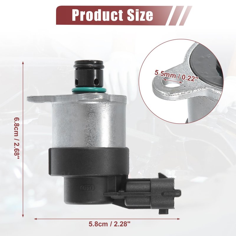 Acropix Fuel Pressure Regulator Valve Black Silver Tone Fit For Honda Accord 2004-2008 Pack Of 1